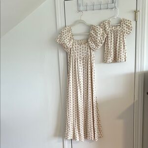 Rylee + Cru Cream Floral Kids Dress Set Mommy and Me